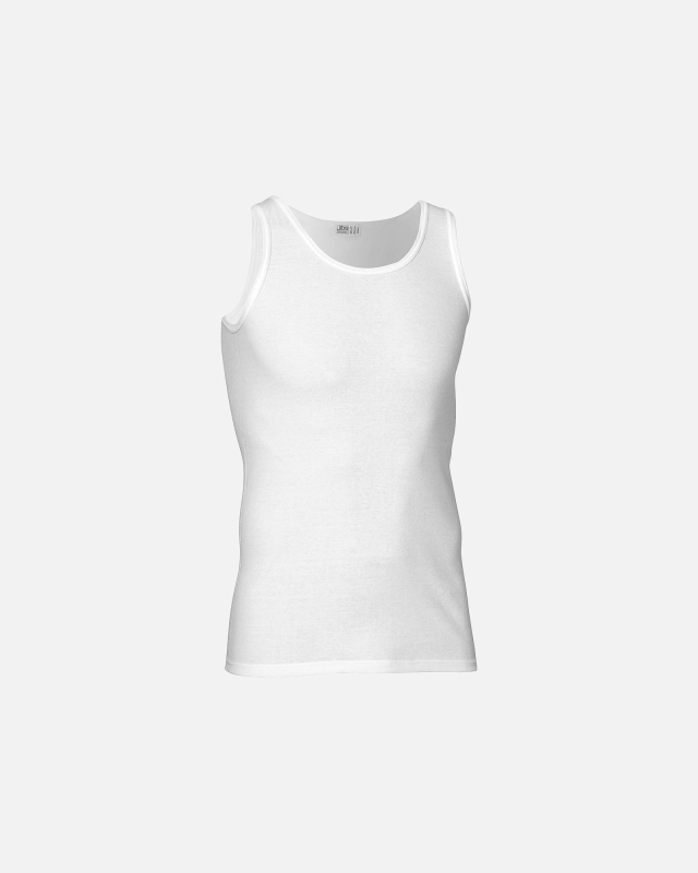 "Light" tank-top (singlet) | 100% bomuld | hvid -JBS