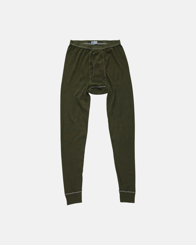 Long johns m. gylp | 100% bomuld | Grøn -JBS