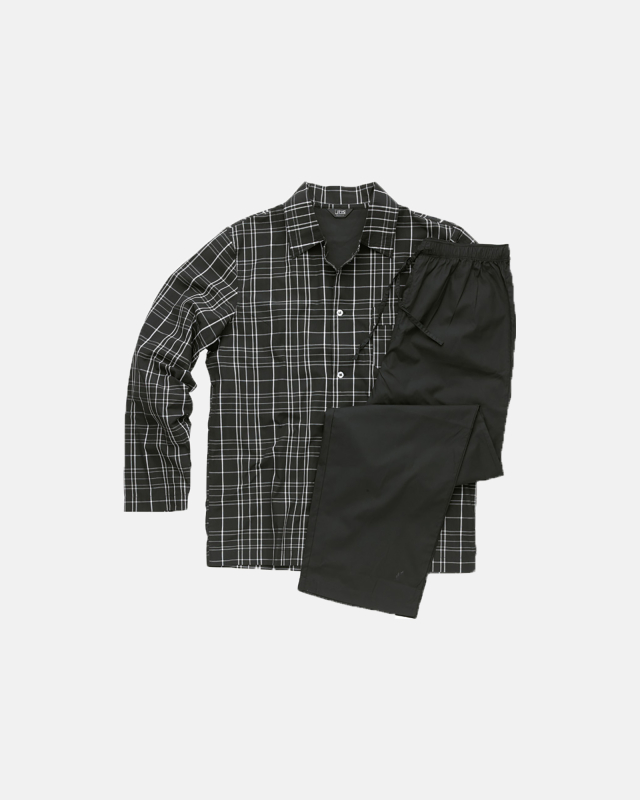 Pyjamas | 100% vævet bomuld | Ternet -JBS