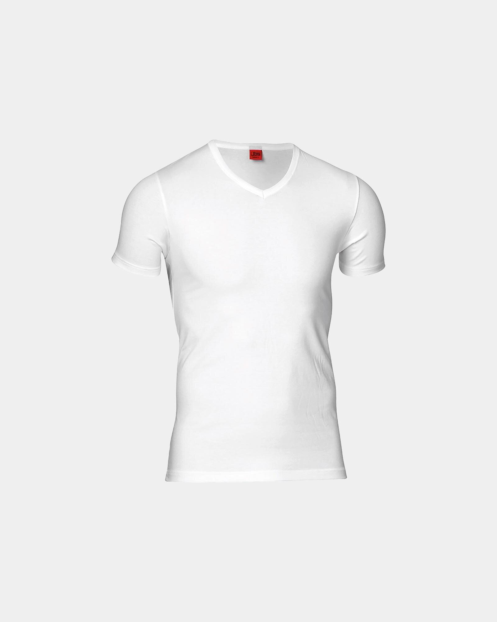 "Black or white" t-shirt v-neck | Bomuld | Hvid -JBS