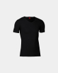 "Black or white" t-shirt v-neck | Bomuld | Sort - JBS