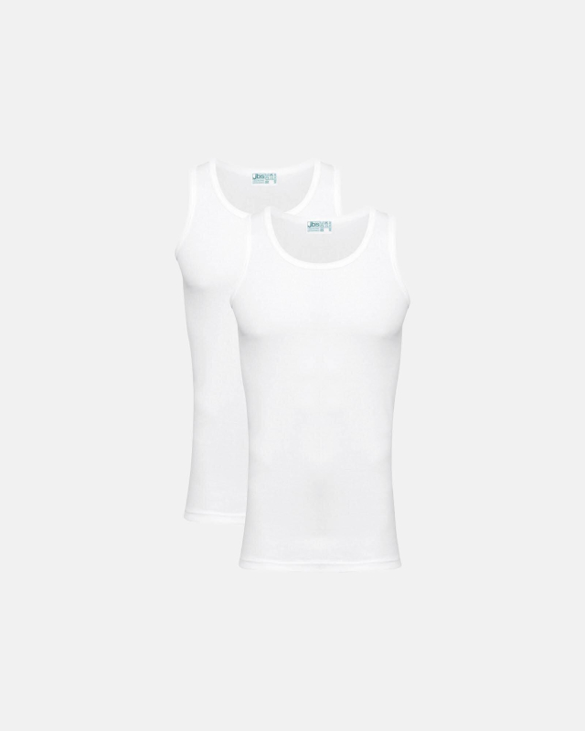 Tanktop 2-pak | 100 % økologisk bomuld | Hvid -JBS