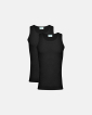 Tanktop 2-pak | 100 % økologisk bomuld | Sort - JBS