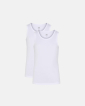 Tanktop "kids" 2-pak | Bambusviskose | Hvid -JBS