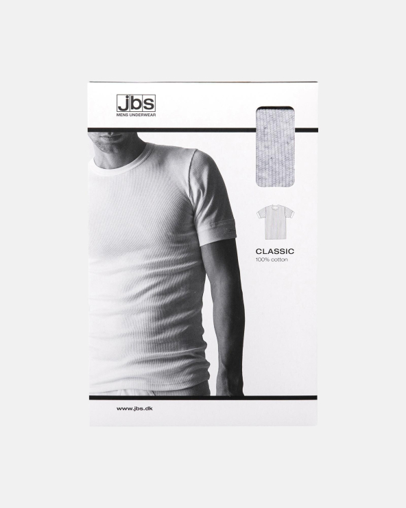 Blinke strop telegram Classic" t-shirt o-hals | 100% bomuld | grå - JBS officiel shop