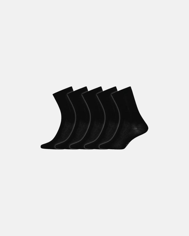 Strømper 5-pak | Bambusviskose | Sort -JBS
