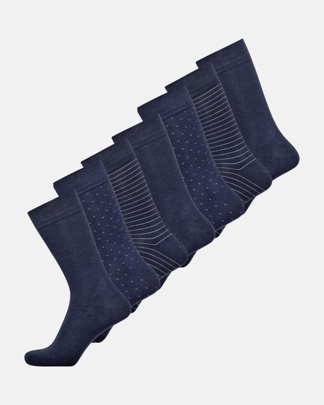 Strømper 7-pak | Bambusviskose | Navy -JBS