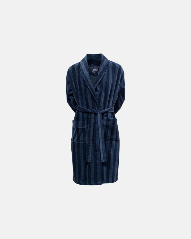 Badekåbe | 100% velour bomuld | Blå -JBS