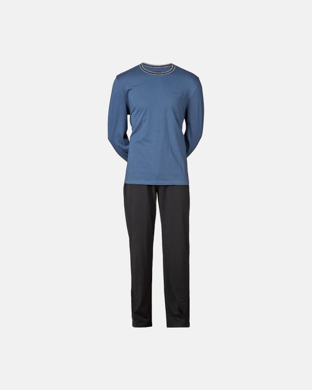 Pyjamas "jersey" | 100% bomuld | Blå -JBS