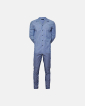 Pyjamas | 100% vævet bomuld | Blå - JBS