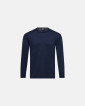 "Wool" langærmet t-shirt | 100% merino uld | navy - JBS