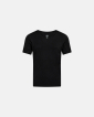Sweat Proof T-shirt V-neck | bambus | sort -JBS