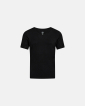 T-shirt "sweat proof" v-neck | Økologisk bambusviskose | Sort - JBS