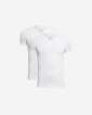 T-shirt "v-neck" 2-pak | Bambusviskose | Hvid -JBS