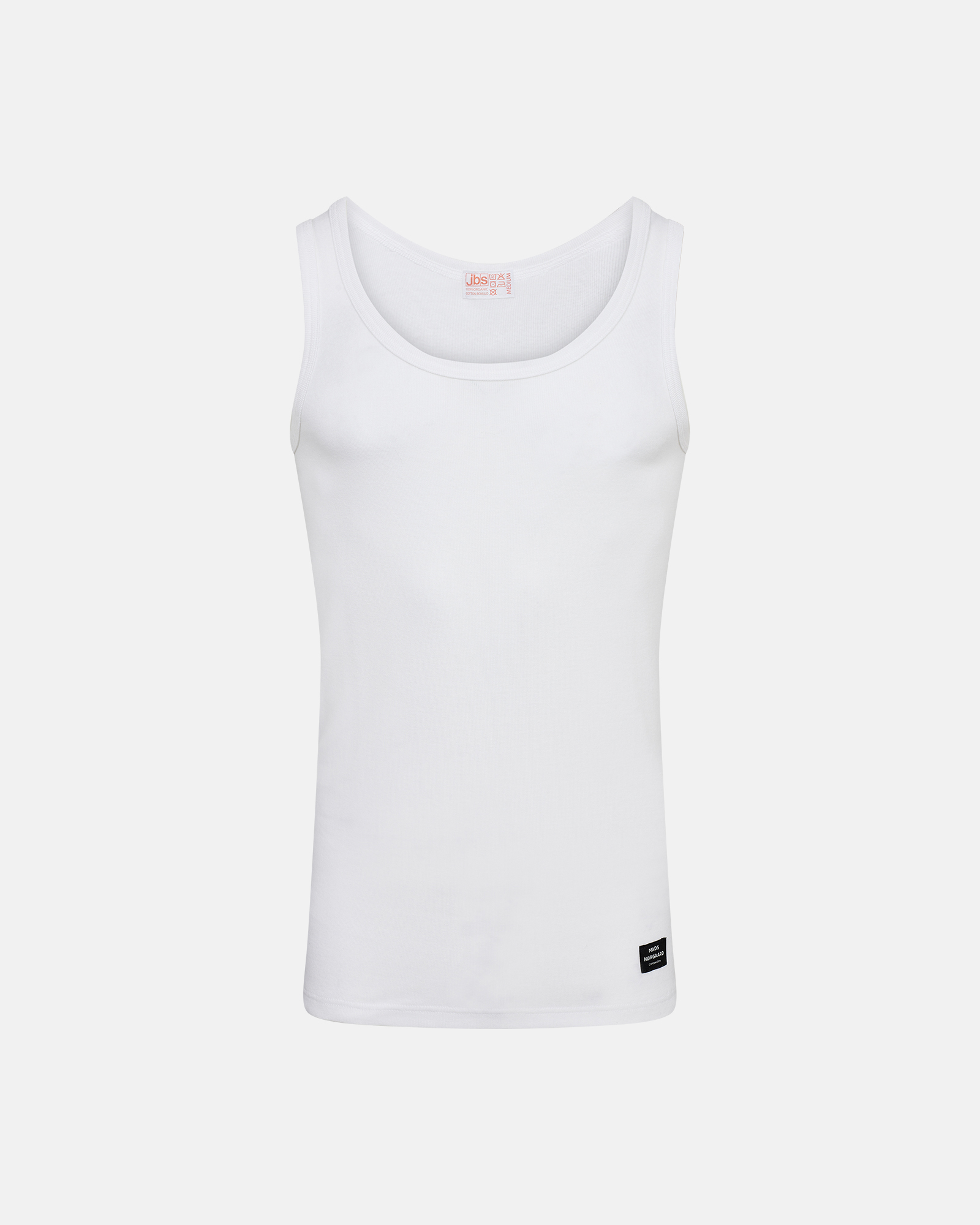 Tanktop "original" | 100 % økologisk bomuld | Hvid -JBS x Mads Nørgaard