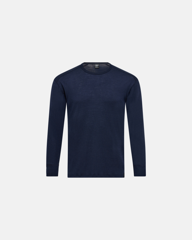 Langærmet t-shirt "wool"  | 100% merino uld | Navy -JBS