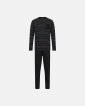 Pyjamas 'jersey' | 100% bomuld | Sort / Blå stribet - JBS