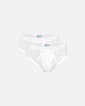 Briefs m. gylp 2-pak | 100% økologisk bomuld | Hvid - JBS