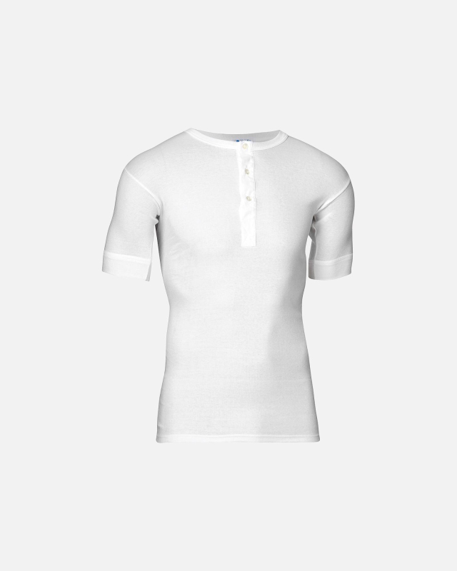 Kortærmet t-shirt "grandad" | 100% bomuld | Hvid -JBS