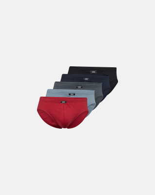 Briefs "mini slip" 5-pak | 100% økologisk bomuld | Multifarvet -JBS Briefs "mini slip" 5-pak | 100% økologisk bomuld | Multifarvet -JBS