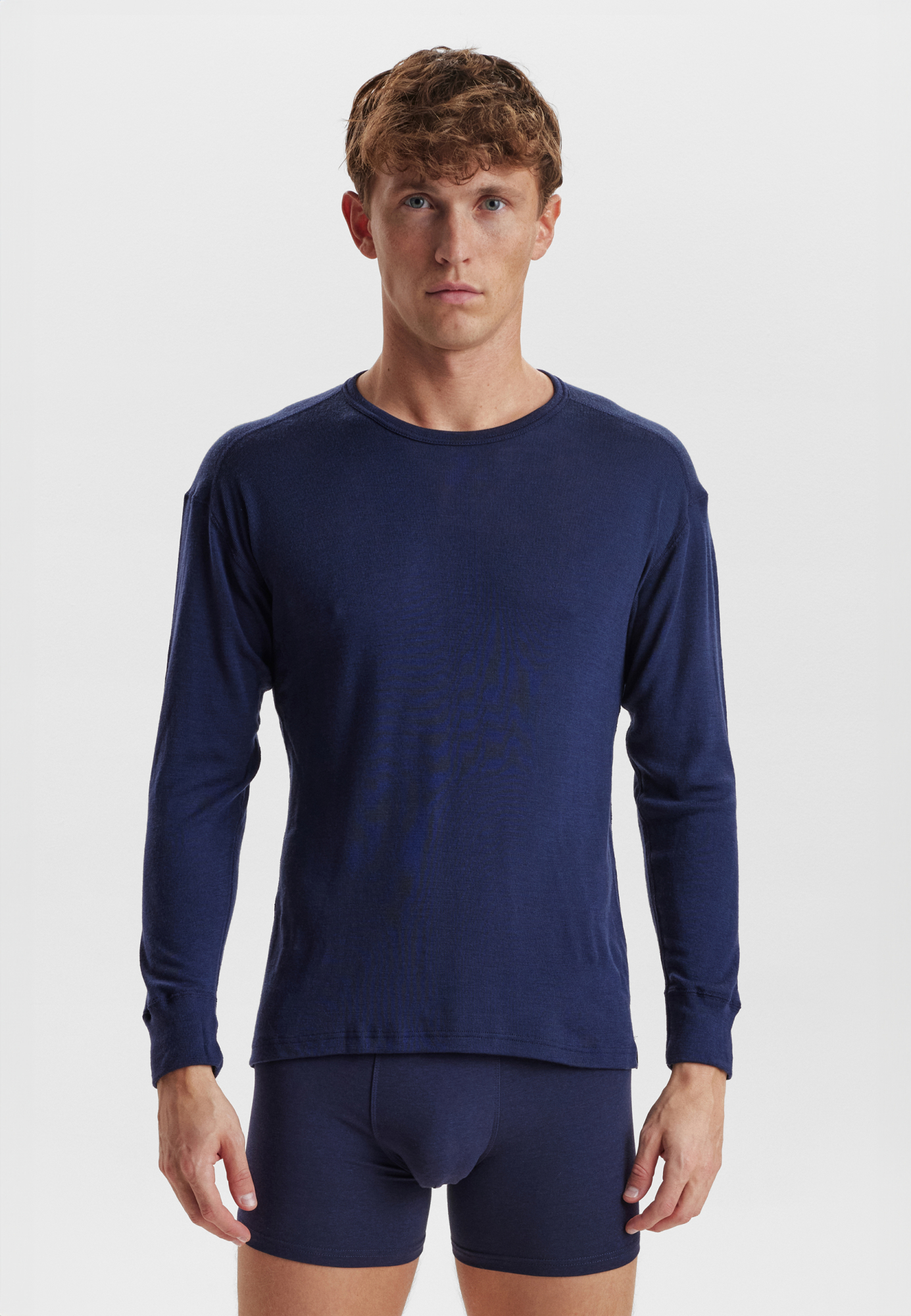 Langærmet t-shirt "wool"  | 100% merino uld | Navy -JBS Langærmet t-shirt "wool"  | 100% merino uld | Navy -JBS