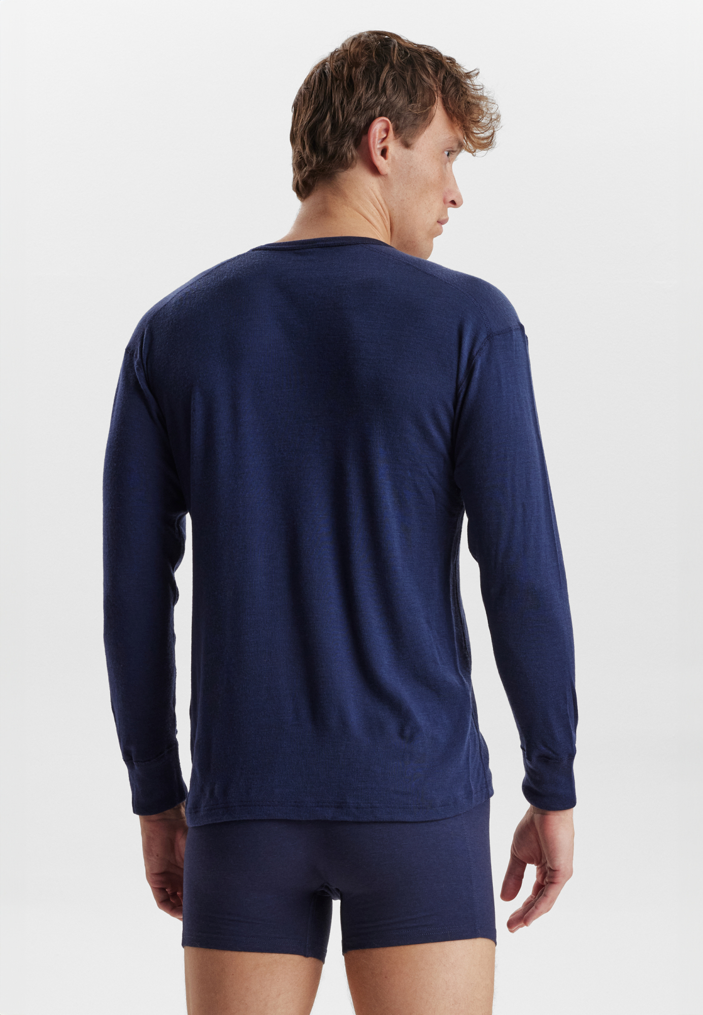 Langærmet t-shirt "wool"  | 100% merino uld | Navy -JBS Langærmet t-shirt "wool"  | 100% merino uld | Navy -JBS