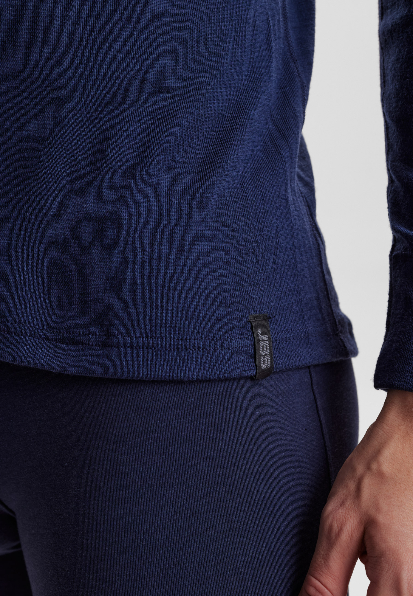 Langærmet t-shirt "wool"  | 100% merino uld | Navy -JBS Langærmet t-shirt "wool"  | 100% merino uld | Navy -JBS