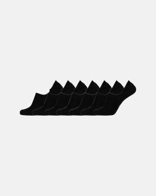Strømper "in-shoe" 7-pak, Bambusviskose, Sort Strømper "in-shoe" 7-pak, Bambusviskose, Sort
