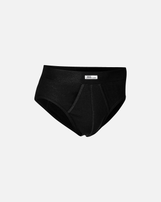 Briefs m. gylp "classic", 100% bomuld, Sort Briefs m. gylp "classic", 100% bomuld, Sort