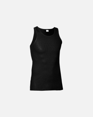 Tanktop "classic", 100% bomuld, Sort Tanktop "classic", 100% bomuld, Sort
