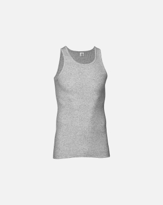 Tanktop "classic", 100% bomuld, Grå Tanktop "classic", 100% bomuld, Grå