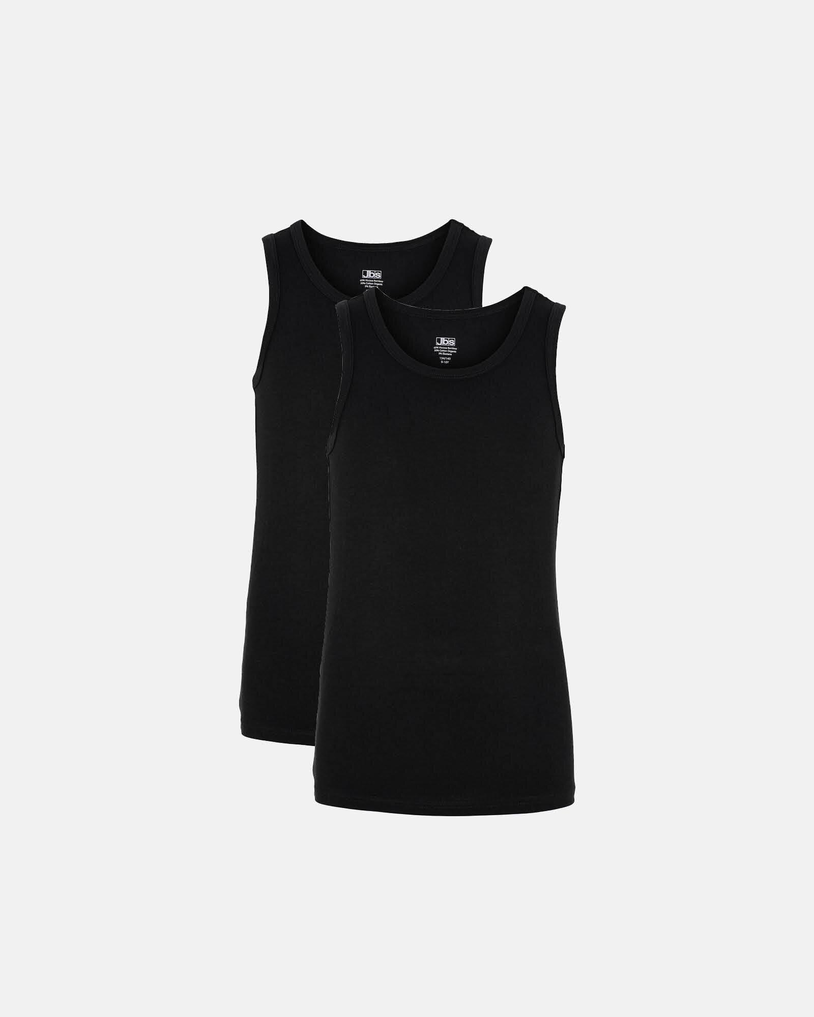 Tanktop "kids" 2-pak | Bambusviskose | Sort -JBS Tanktop "kids" 2-pak | Bambusviskose | Sort -JBS