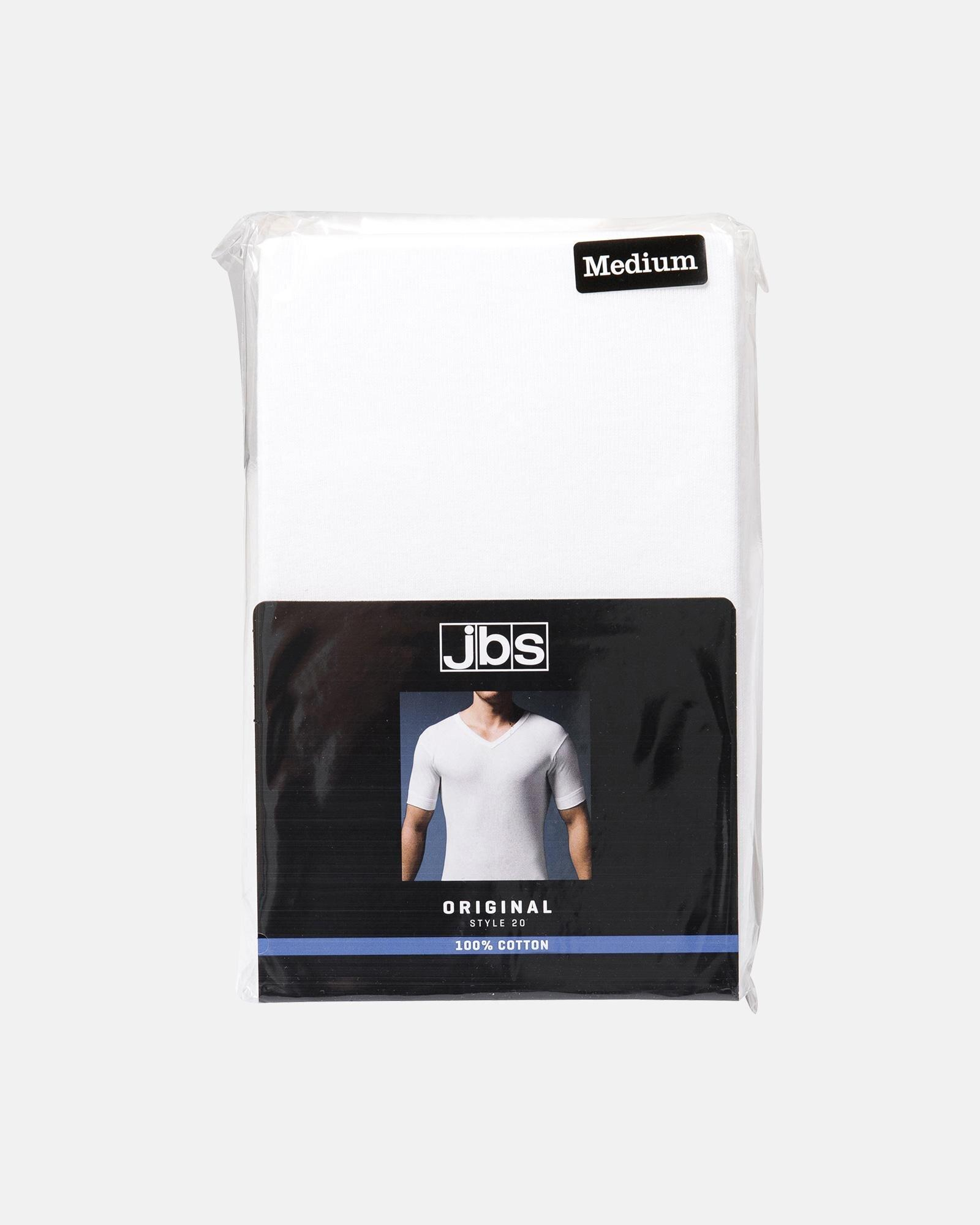 T-shirt "v-neck original" | 100% bomuld | Hvid -JBS T-shirt "v-neck original" | 100% bomuld | Hvid -JBS