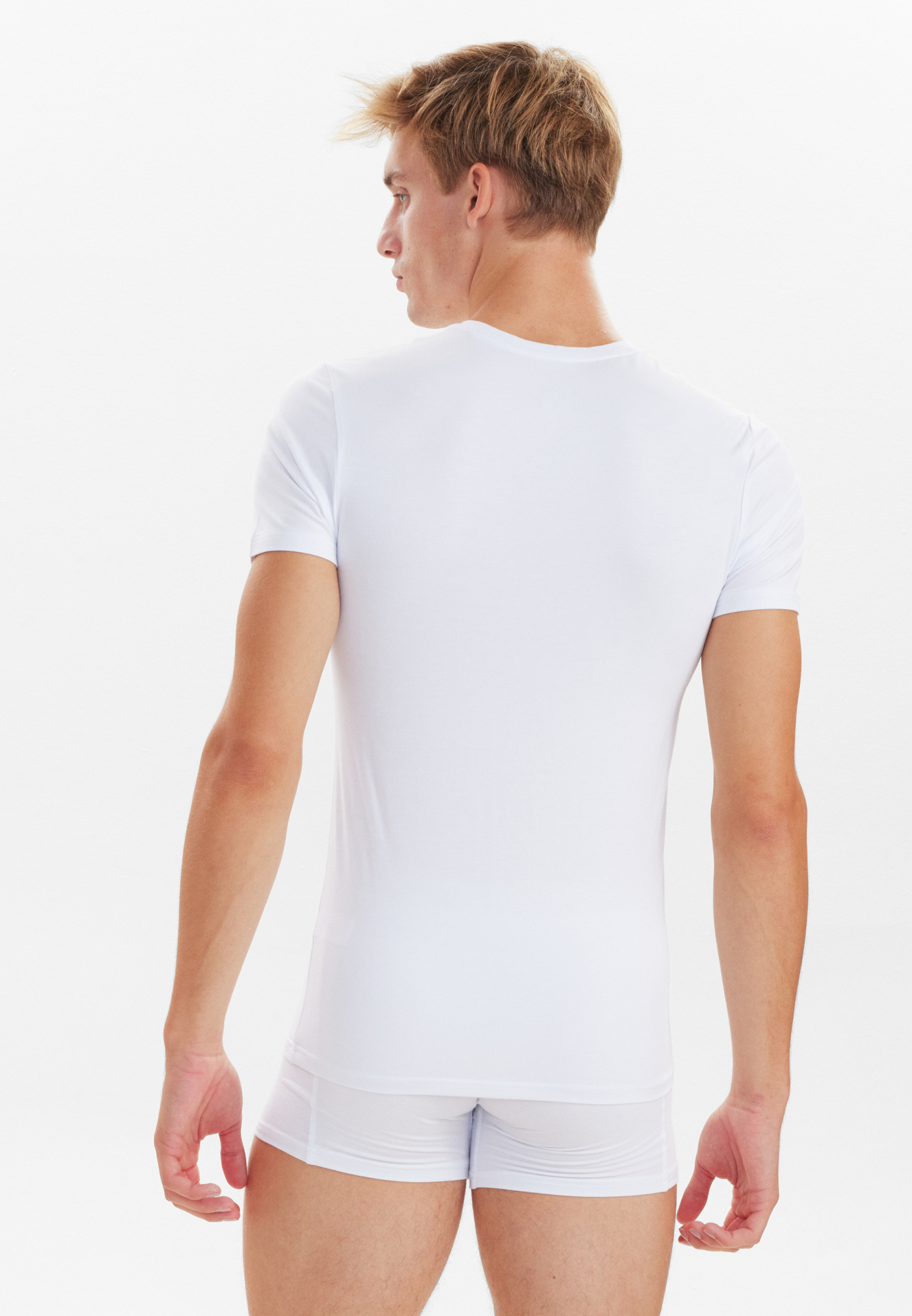 T-shirt "v-neck" 2-pak | Bambusviskose | Hvid -JBS T-shirt "v-neck" 2-pak | Bambusviskose | Hvid -JBS