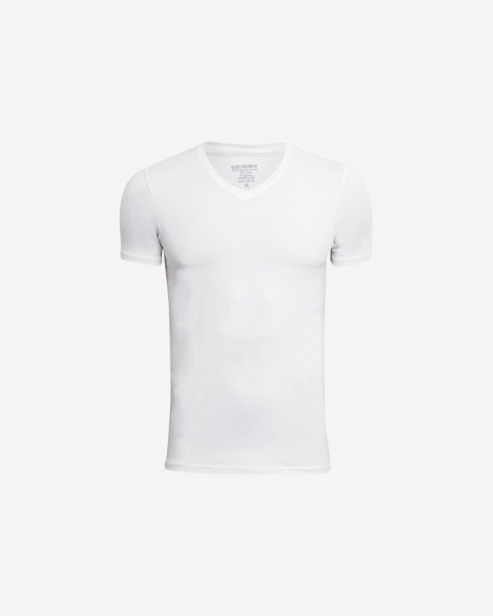 T-shirt "v-neck" 2-pak | Bambusviskose | Hvid -JBS T-shirt "v-neck" 2-pak | Bambusviskose | Hvid -JBS