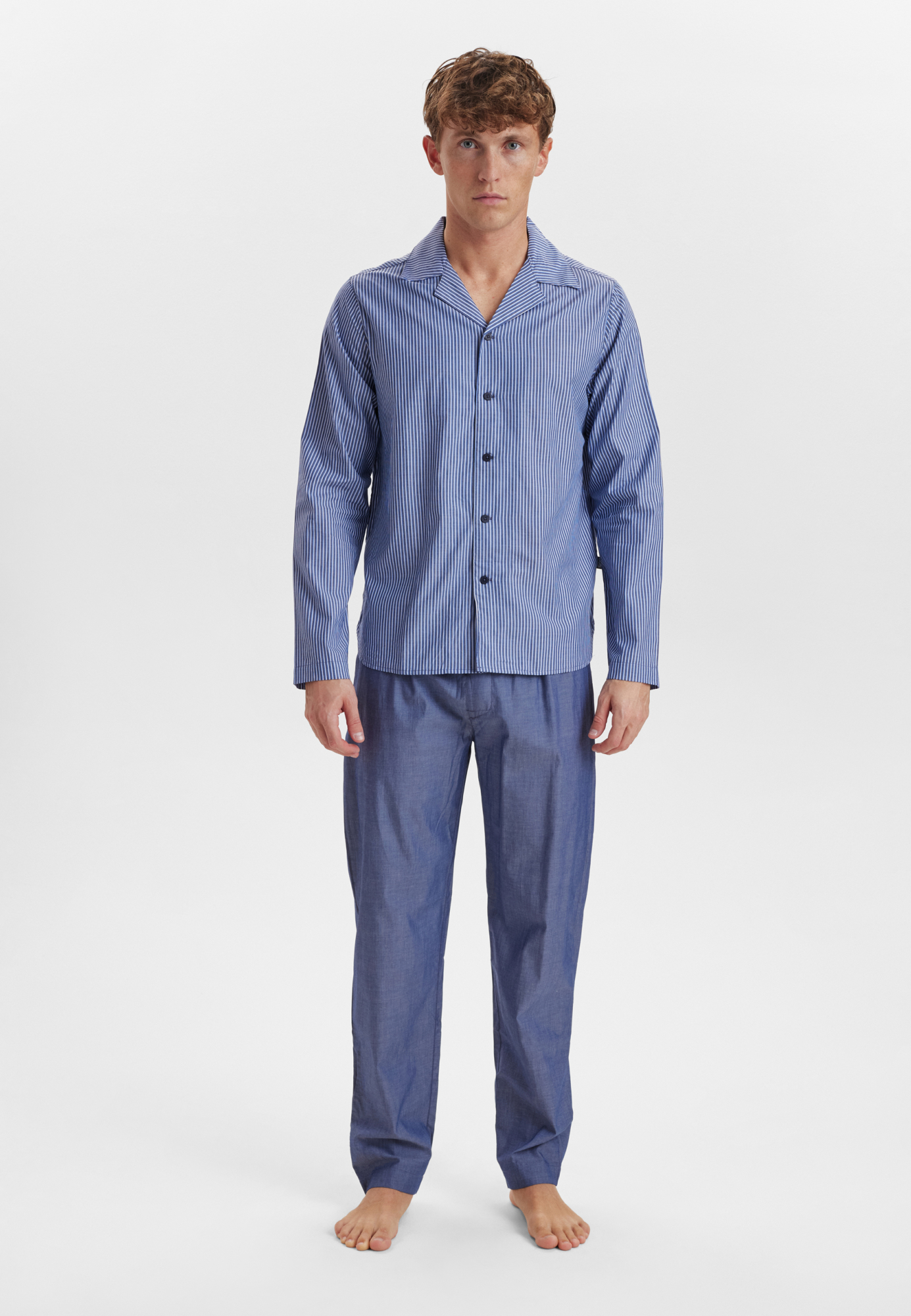 Pyjamas | 100% vævet bomuld | Blå -JBS Pyjamas | 100% vævet bomuld | Blå -JBS