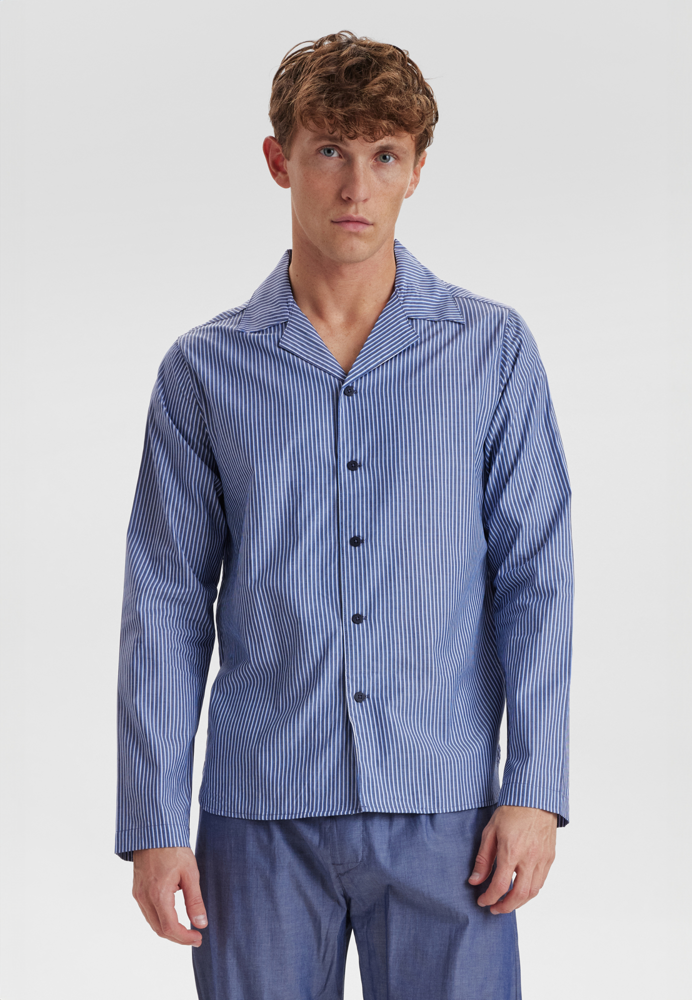 Pyjamas | 100% vævet bomuld | Blå -JBS Pyjamas | 100% vævet bomuld | Blå -JBS