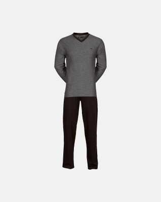 Pyjamas "jersey", 100% bomuld, Grå Pyjamas "jersey", 100% bomuld, Grå