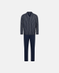 Pyjamassæt "flannel" | 100% bomuld | Navy -JBS