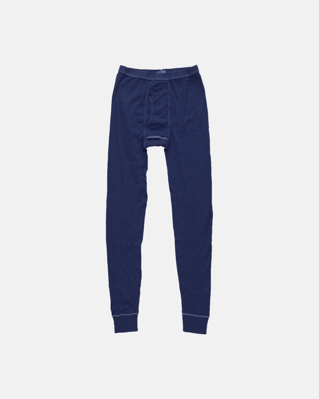 Long johns m. gylp | 100% bomuld | blå -JBS