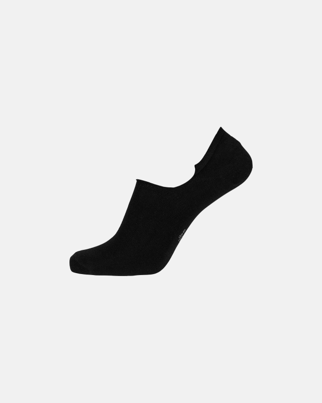 In-shoe strømpe, bomuld, sort