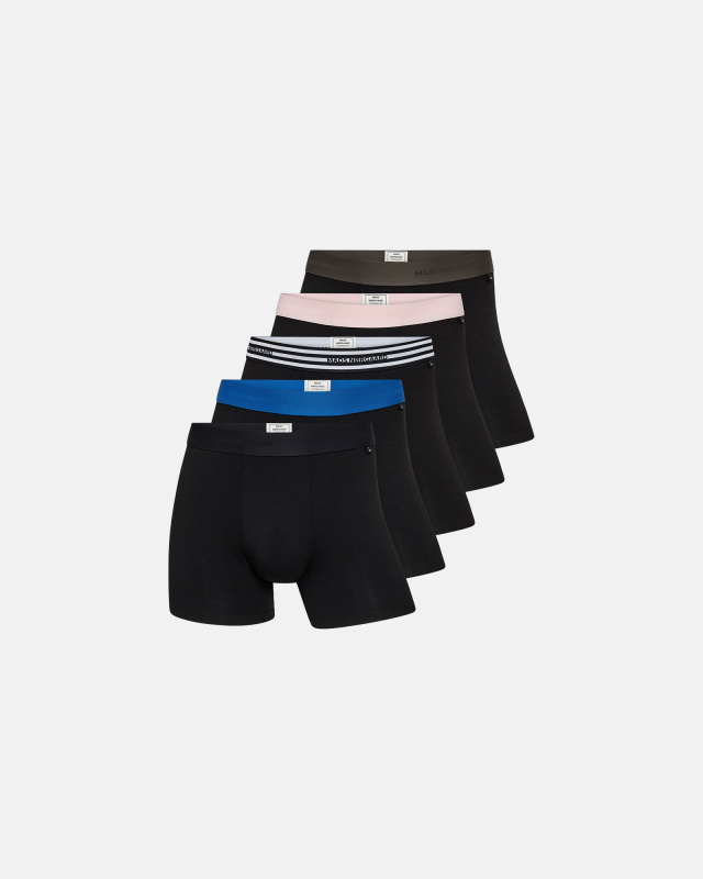 Tights, 5-pak, Økologisk bambusviskose, Multifarvet