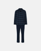Pyjamassæt "flannel" | 100% bomuld | Blåternet - JBS