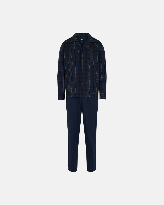 Pyjamas | 100% vævet bomuld | Navy -JBS