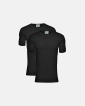T-shirt "o-neck" 2-pak | 100% økologisk bomuld | Sort - JBS