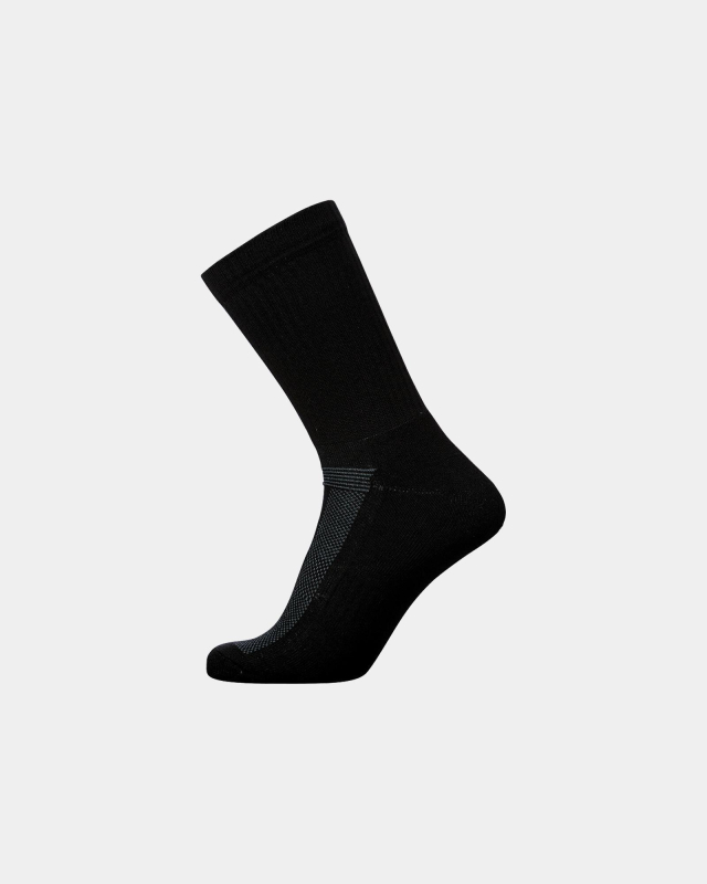 Strømper "terry sole" 3-pak, Bomuld, Sort