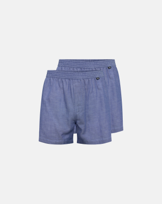 Boxershorts 2-pak, 100% bomuld, Blå Boxershorts 2-pak, 100% bomuld, Blå