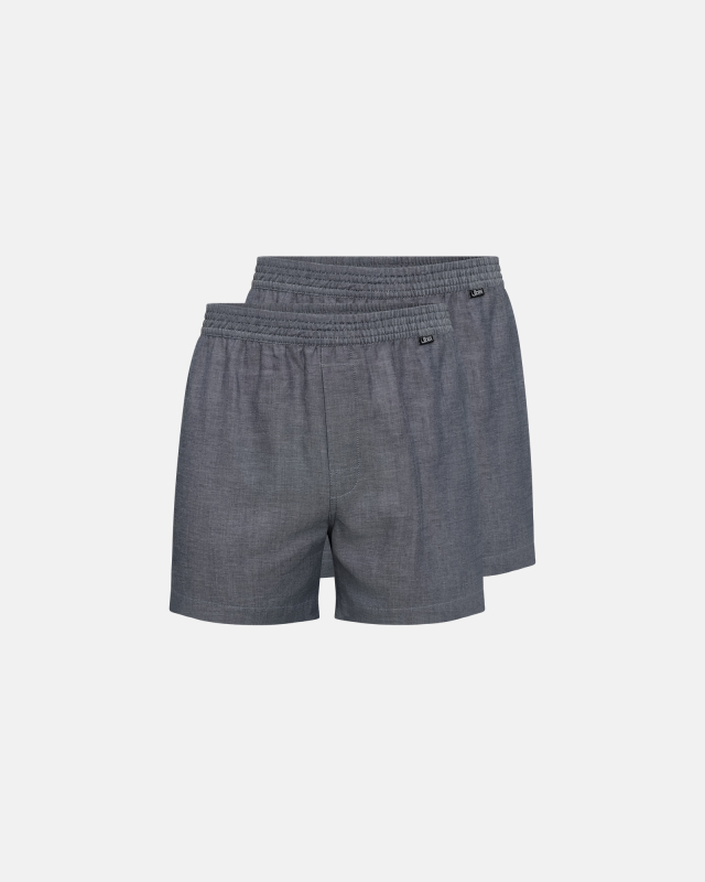 Boxershorts 2-pak, 100% bomuld, Grå