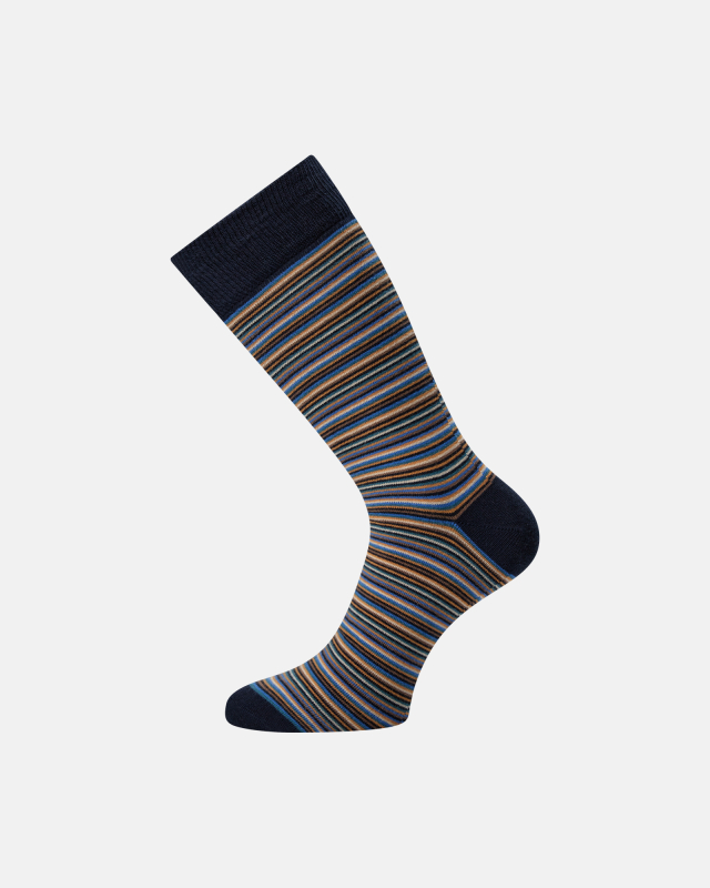 Strømper | Bomuld | Blåstribet -JBS