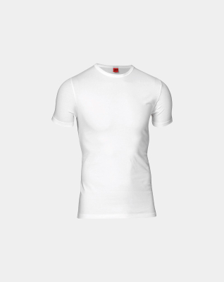 "Black or white" t-shirt o-neck, Bomuld, Hvid "Black or white" t-shirt o-neck, Bomuld, Hvid